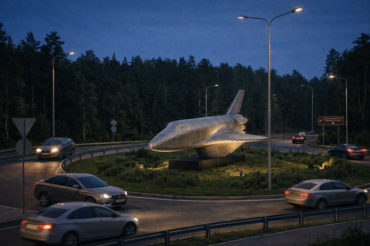 Концепт параметрической скульптуры «Буран» - 3